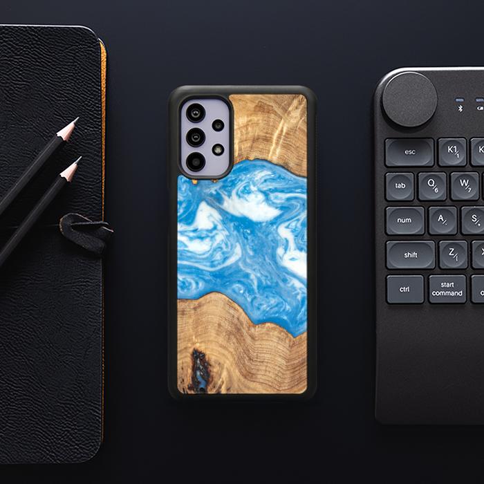 Samsung Galaxy A32 5G Handyhülle aus Harz und Holz - SYNERGY#B03