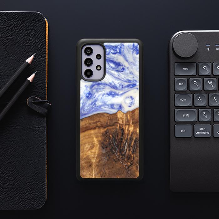 Samsung Galaxy A32 5G Handyhülle aus Harz und Holz - SYNERGY#B04