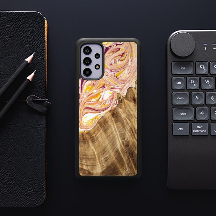 Samsung Galaxy A32 5G Handyhülle aus Harz und Holz - SYNERGY#C48