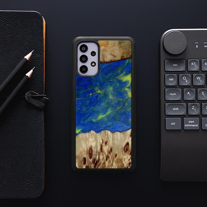 Samsung Galaxy A32 5G Handyhülle aus Harz und Holz - Synergy#D102