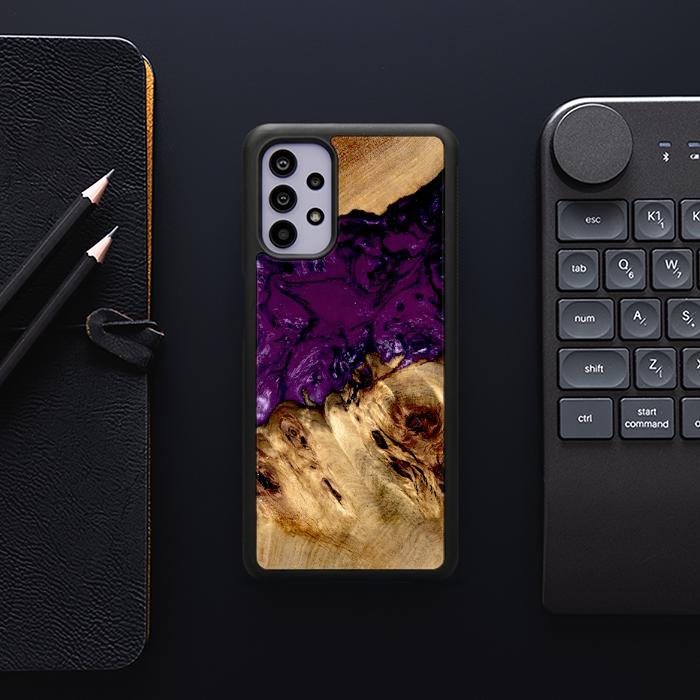 Samsung Galaxy A32 5G Handyhülle aus Harz und Holz - Synergy#D113