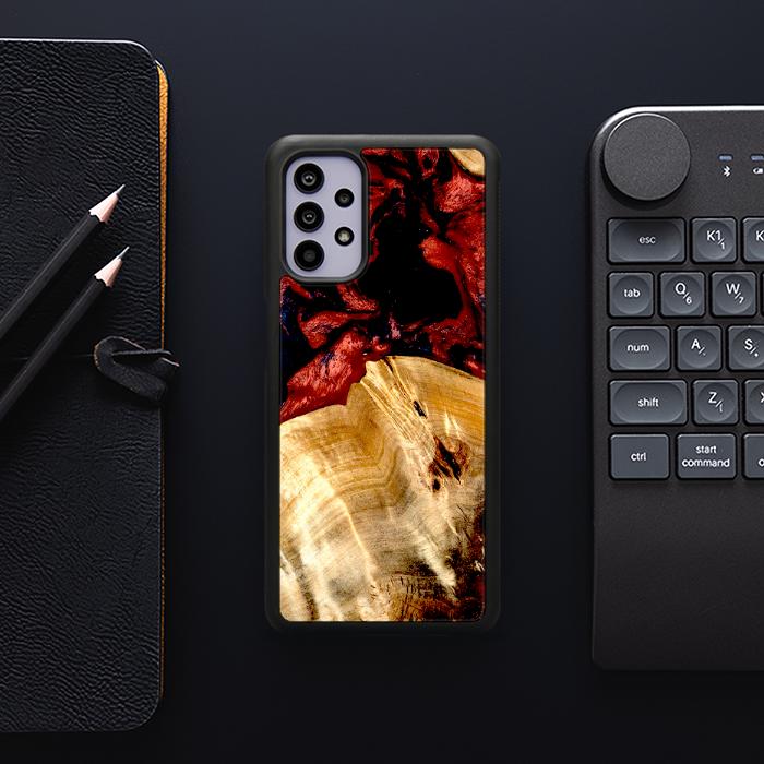 Samsung Galaxy A32 5G Handyhülle aus Harz und Holz - Synergy#D117