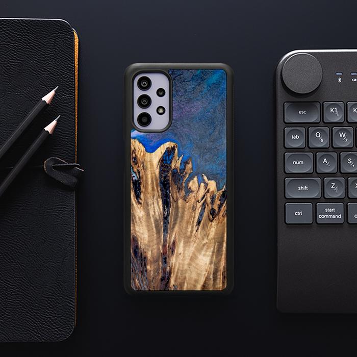 Samsung Galaxy A32 5G Handyhülle aus Harz und Holz - Synergy#D120