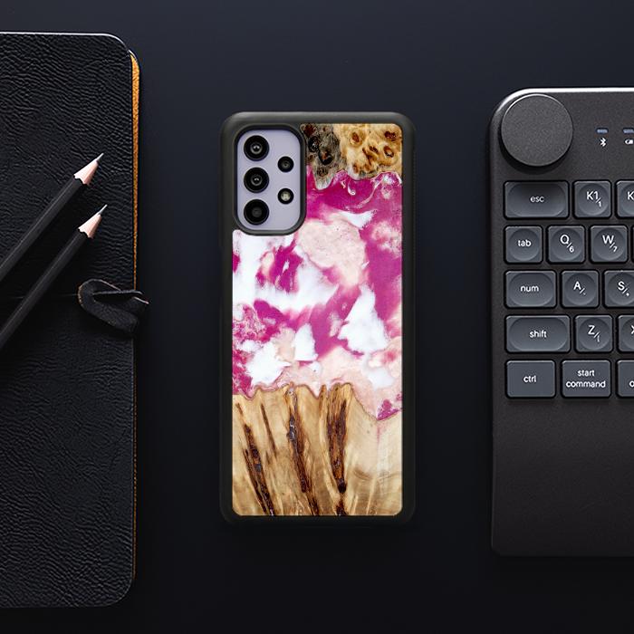 Samsung Galaxy A32 5G Handyhülle aus Harz und Holz - Synergy#D124