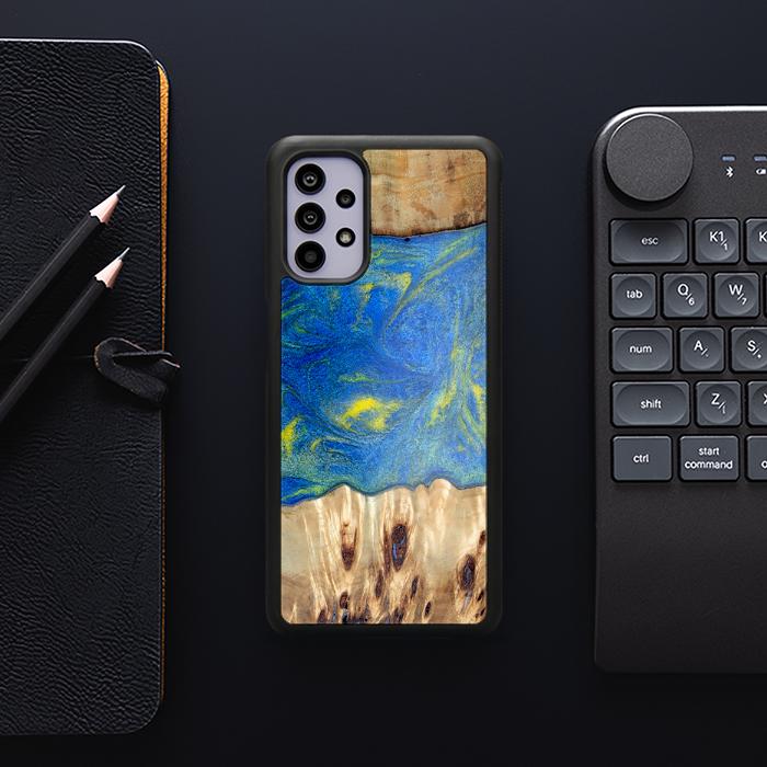 Samsung Galaxy A32 5G Handyhülle aus Harz und Holz - Synergy#D128