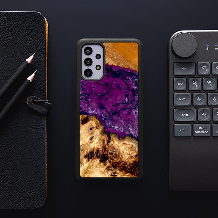Samsung Galaxy A32 5G Handyhülle aus Harz und Holz - Synergy#D130