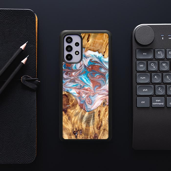 Samsung Galaxy A32 5G Handyhülle aus Harz und Holz - Synergy#D138