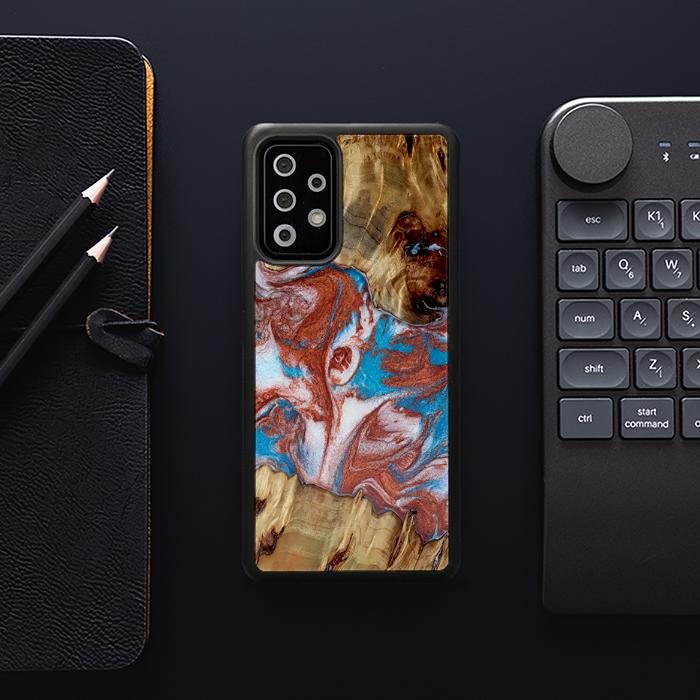 Samsung Galaxy A33 5G Handyhülle aus Harz und Holz - Synergy#D103
