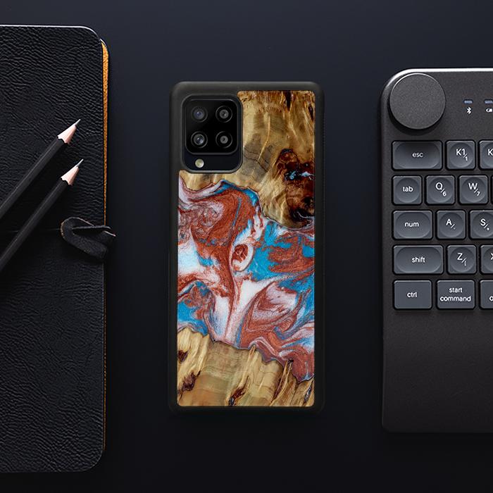 Samsung Galaxy A42 5G Handyhülle aus Harz und Holz - Synergy#D103