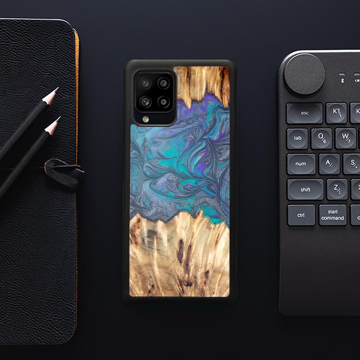 Samsung Galaxy A42 5G Handyhülle aus Harz und Holz - Synergy#D107