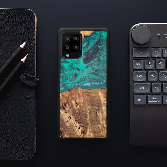 Samsung Galaxy A42 5G Handyhülle aus Harz und Holz - Synergy#D108