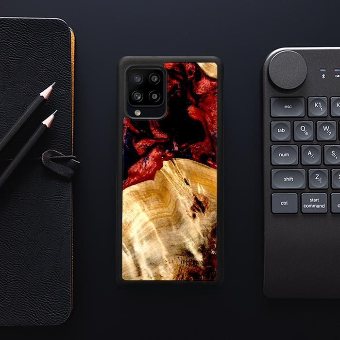 Samsung Galaxy A42 5G Handyhülle aus Harz und Holz - Synergy#D117