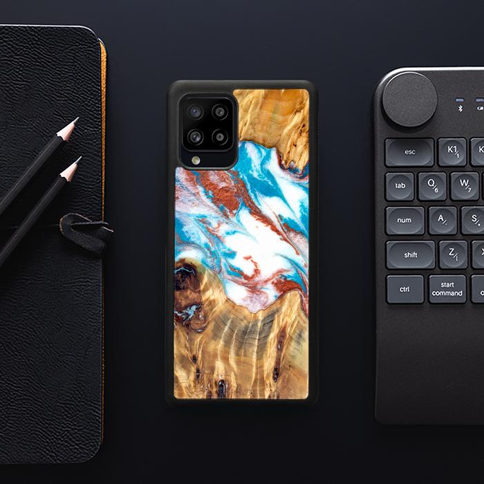 Samsung Galaxy A42 5G Handyhülle aus Harz und Holz - Synergy#D137