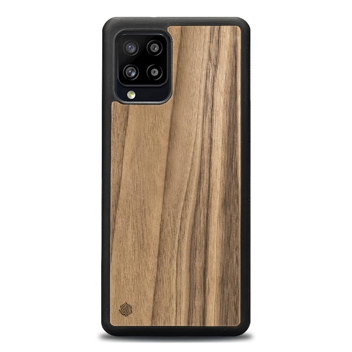 Samsung Galaxy A42 5G Handyhülle aus Holz - Nussbaum