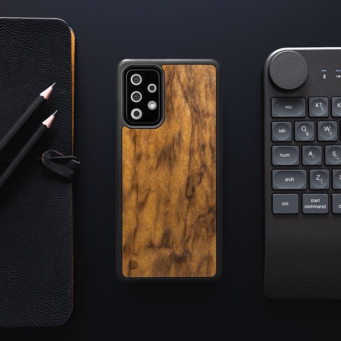 Samsung Galaxy A52 5G Handyhülle aus Holz - Imbuia
