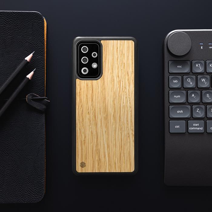 Samsung Galaxy A52 5G Handyhülle aus Holz - Eiche