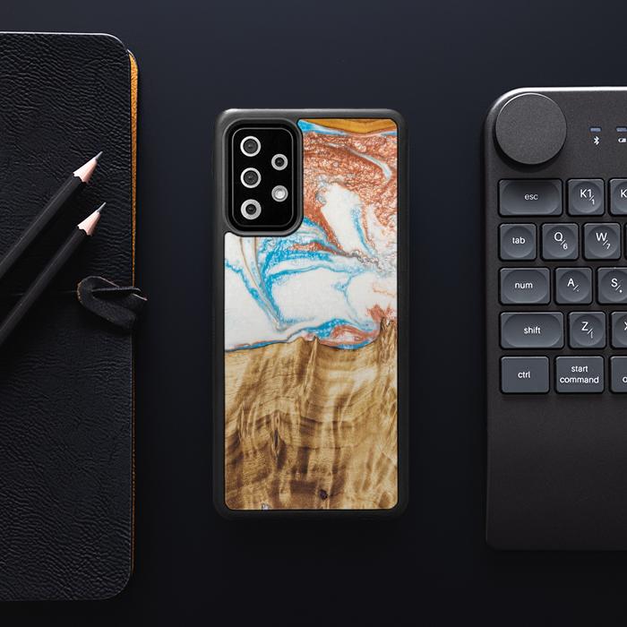 Samsung Galaxy A52 5G Handyhülle aus Harz und Holz - SYNERGY#47