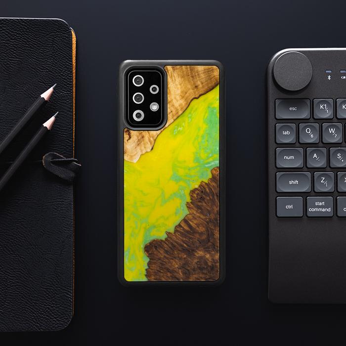 Samsung Galaxy A52 5G Handyhülle aus Harz und Holz - SYNERGY#A12