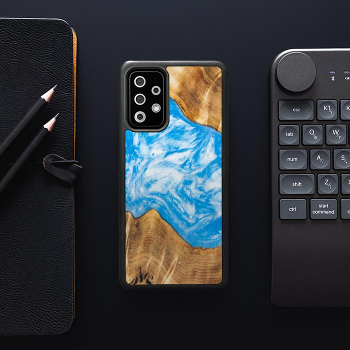 Samsung Galaxy A52 5G Handyhülle aus Harz und Holz - SYNERGY#A28