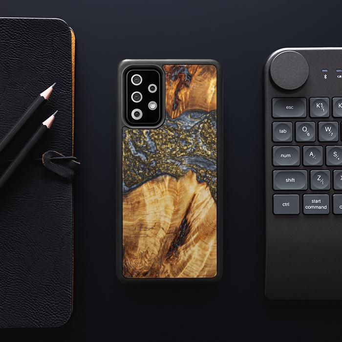 Samsung Galaxy A52 5G Handyhülle aus Harz und Holz - SYNERGY#B16