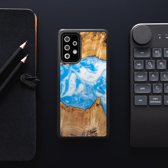 Samsung Galaxy A52 5G Handyhülle aus Harz und Holz - Synergy#A34