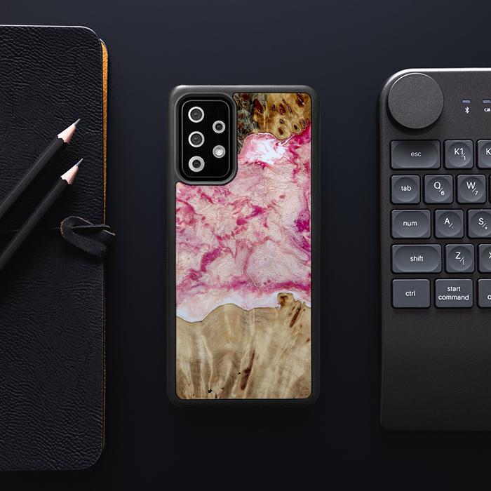 Samsung Galaxy A52 5G Handyhülle aus Harz und Holz - Synergy#D101