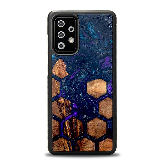 Samsung Galaxy A52 5G Handyhülle aus Harz und Holz - Synergy#D106