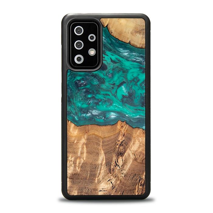 Samsung Galaxy A52 5G Handyhülle aus Harz und Holz - Synergy#D109