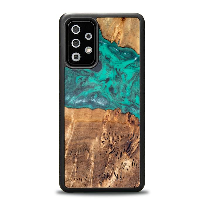 Samsung Galaxy A52 5G Handyhülle aus Harz und Holz - Synergy#D111