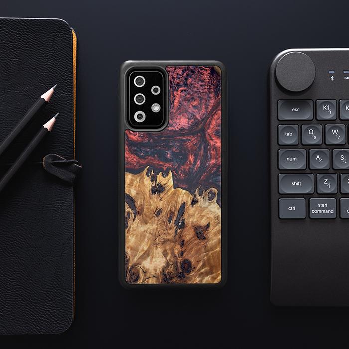 Samsung Galaxy A52 5G Handyhülle aus Harz und Holz - Synergy#D118