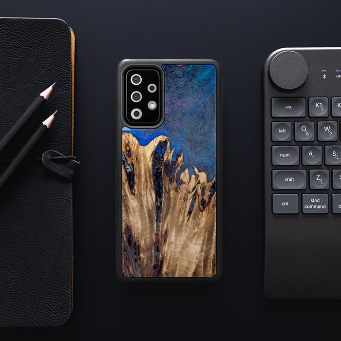 Samsung Galaxy A52 5G Handyhülle aus Harz und Holz - Synergy#D120