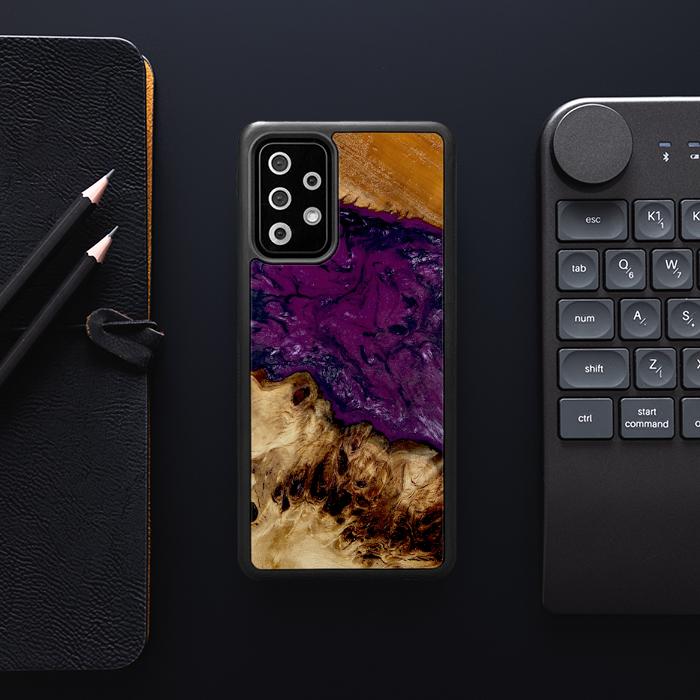 Samsung Galaxy A52 5G Handyhülle aus Harz und Holz - Synergy#D134