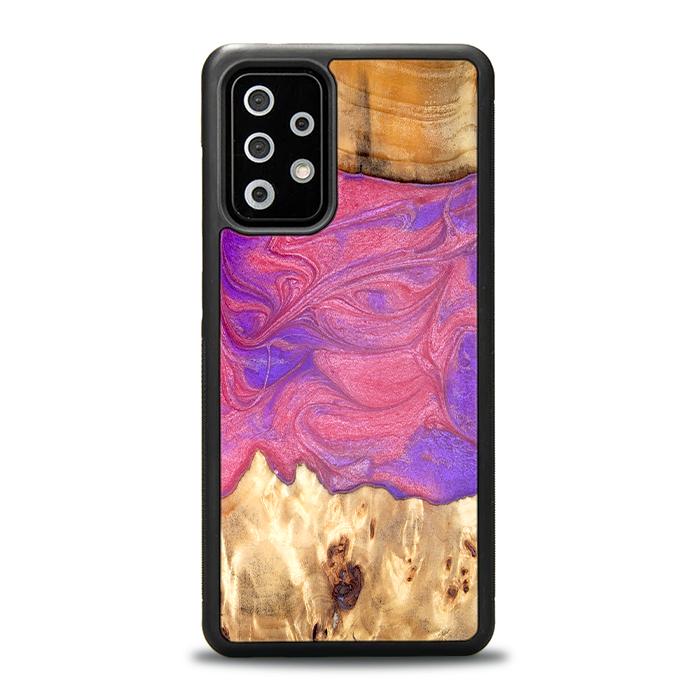 Samsung Galaxy A52 5G Handyhülle aus Harz und Holz - Synergy#D136