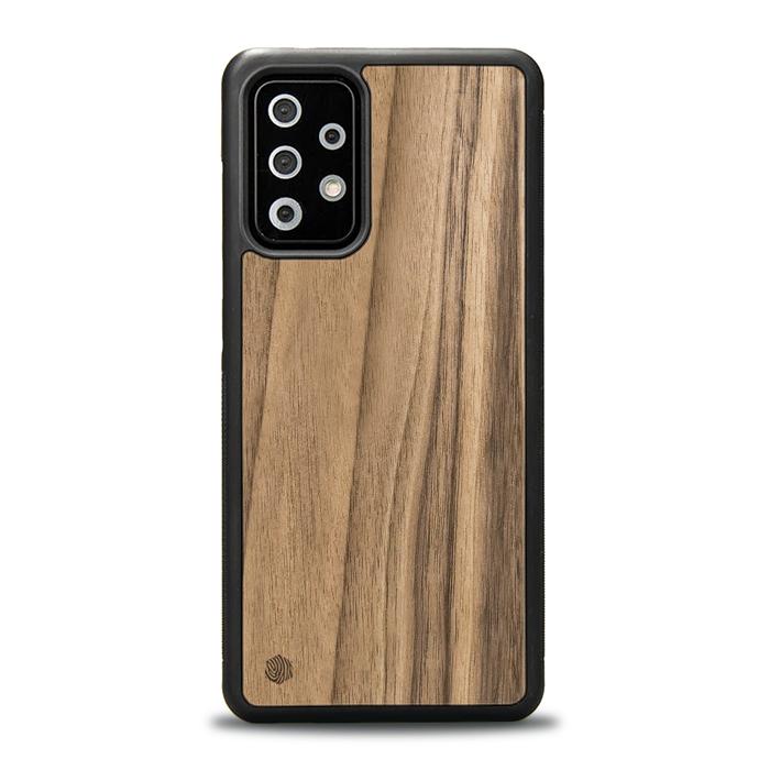 Samsung Galaxy A52 5G Handyhülle aus Holz - Nussbaum