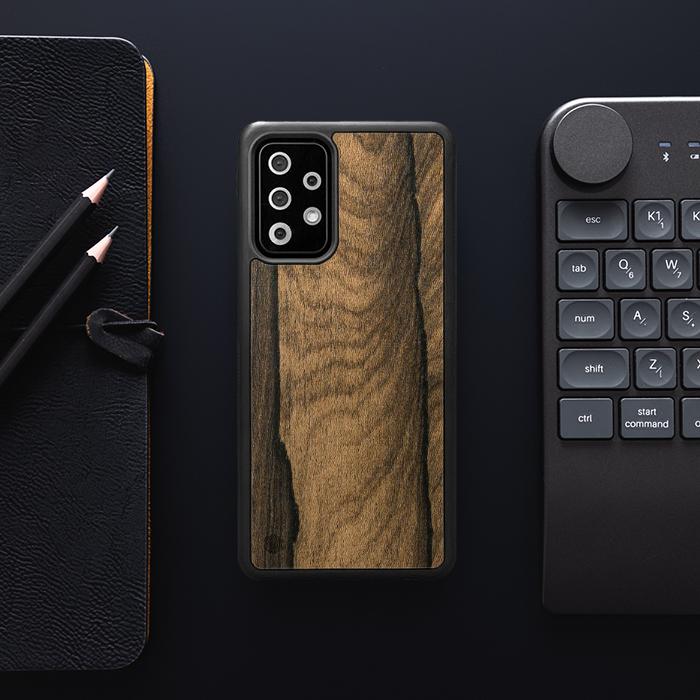 Samsung Galaxy A52 5G Handyhülle aus Holz - Ziricote