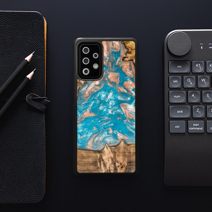 Samsung Galaxy A53 5G Handyhülle aus Harz und Holz - SYNERGY#A96