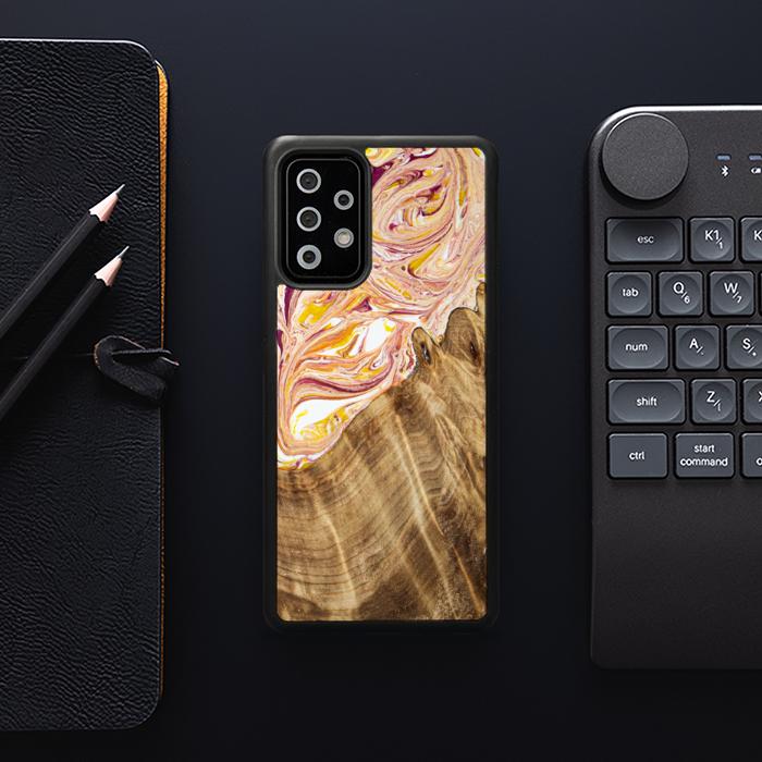 Samsung Galaxy A53 5G Handyhülle aus Harz und Holz - SYNERGY#C48