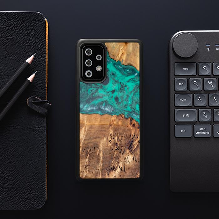 Samsung Galaxy A53 5G Handyhülle aus Harz und Holz - Synergy#D111