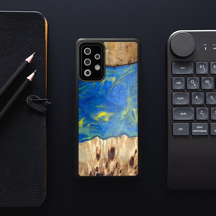 Samsung Galaxy A53 5G Handyhülle aus Harz und Holz - Synergy#D128
