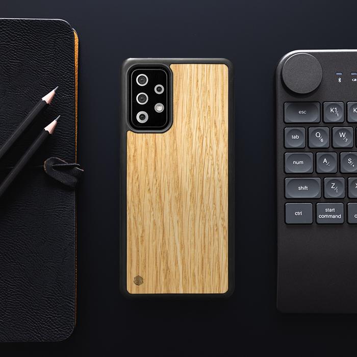 Samsung Galaxy A72 5G Handyhülle aus Holz - Eiche