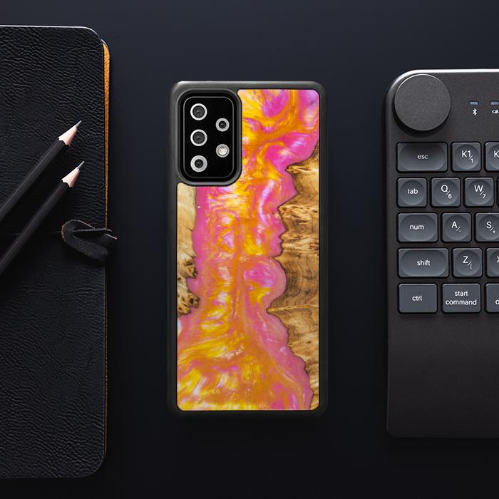 Samsung Galaxy A72 5G Handyhülle aus Harz und Holz - SYNERGY#A20