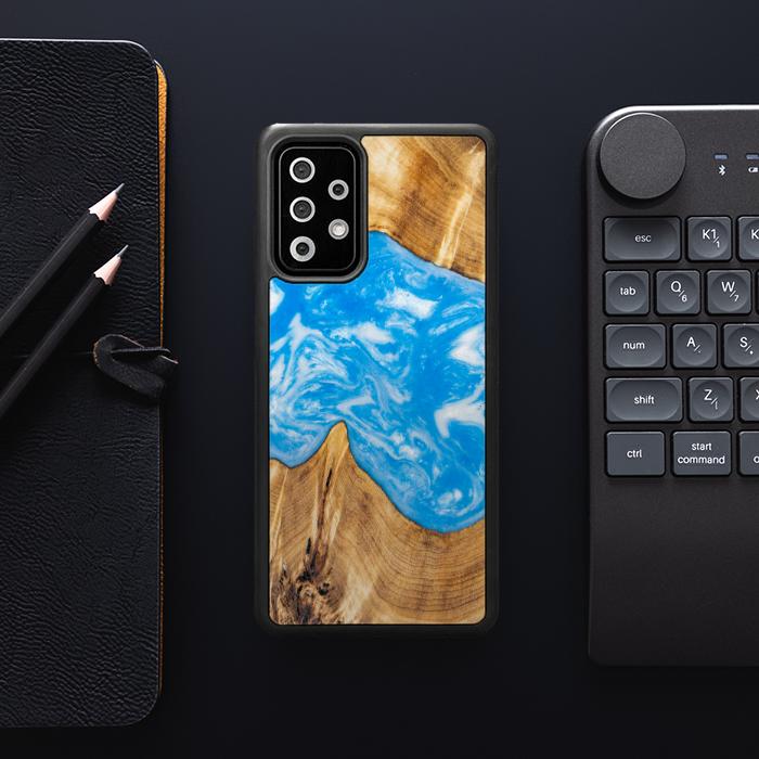 Samsung Galaxy A72 5G Handyhülle aus Harz und Holz - SYNERGY#A26