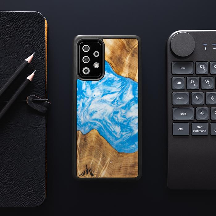 Samsung Galaxy A72 5G Handyhülle aus Harz und Holz - SYNERGY#A28