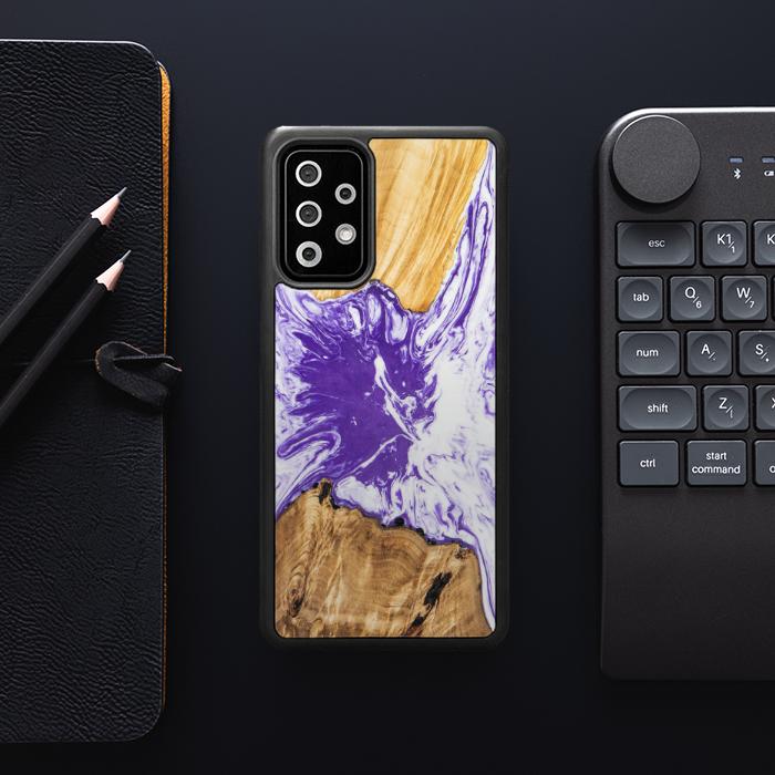Samsung Galaxy A72 5G Handyhülle aus Harz und Holz - SYNERGY#A79
