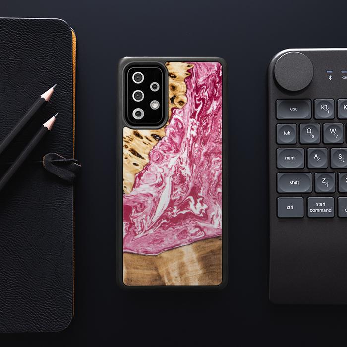 Samsung Galaxy A72 5G Handyhülle aus Harz und Holz - SYNERGY#A99