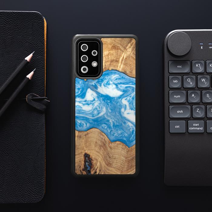 Samsung Galaxy A72 5G Handyhülle aus Harz und Holz - SYNERGY#B03
