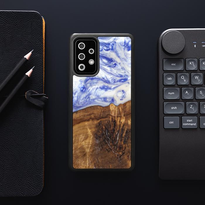 Samsung Galaxy A72 5G Handyhülle aus Harz und Holz - SYNERGY#B04