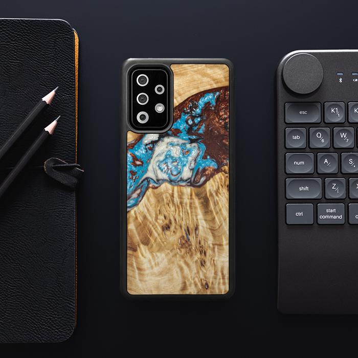 Samsung Galaxy A72 5G Handyhülle aus Harz und Holz - SYNERGY#B12