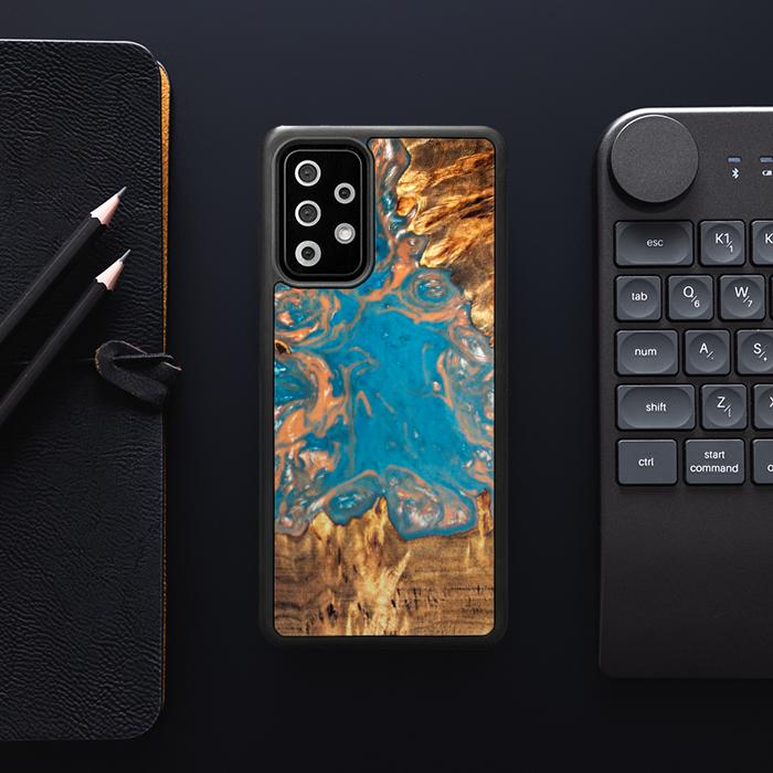Samsung Galaxy A72 5G Handyhülle aus Harz und Holz - SYNERGY#B22