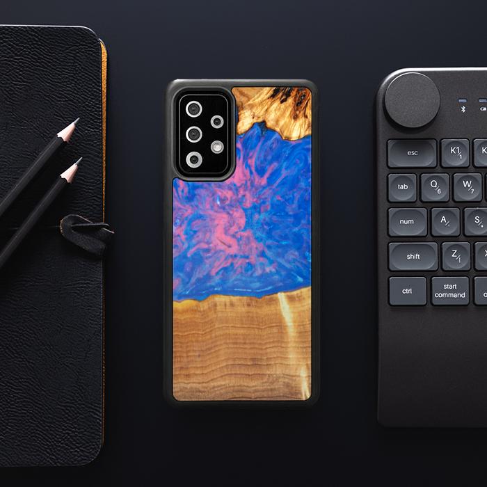 Samsung Galaxy A72 5G Handyhülle aus Harz und Holz - SYNERGY#B29